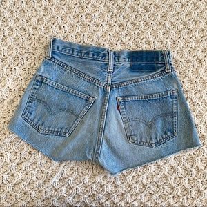 High Waist 501 Levis Redline Selvdege Shorts